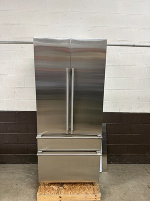 GE Monogram 36'' ZIP364IPVII - French Door Refrigerator Stainless Steel