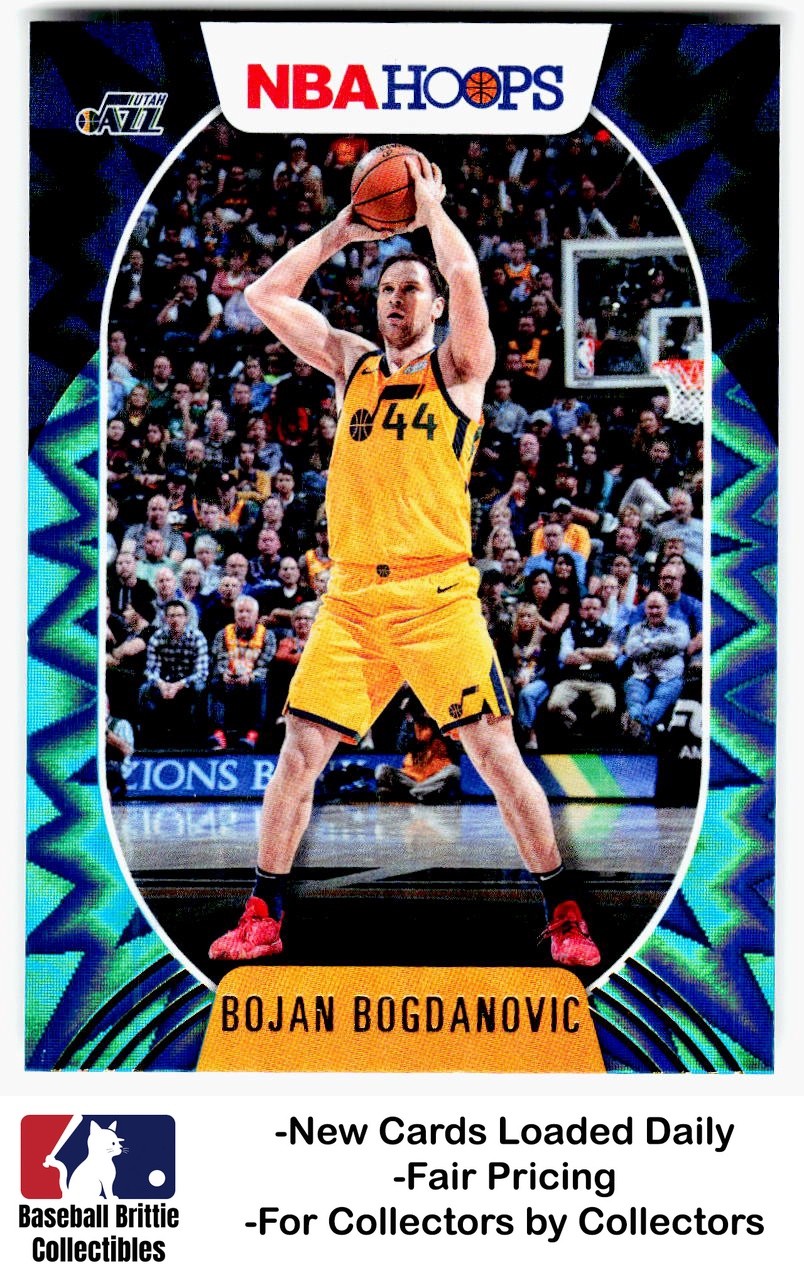 2020-21 Hoops #17 Bojan Bogdanovic Teal Explosion Utah Jazz