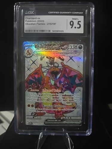 Charizard ex 215/197 SV03: Obsidian Flames Holo CGC 9.5