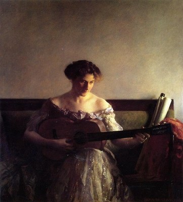 Joseph DeCamp The Guitar Player 1911 17''x 22'' Archival Art Print