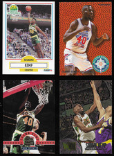 Shawn Kemp 1990 Fleer #178  RC + 3 - Sonics  (See Desc for Card Details)