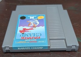 1986 Nintendo NES Karate Champ Cartridge *ONLY* Cleaned & Tested 