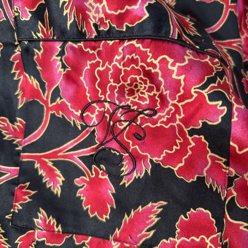 Victorias Secret Womens Lg Sleep Shirt Pajama Top Silky Black Pink Pocket NWOT - Picture 4 of 6