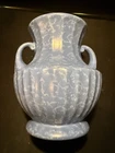 Vintage Red Wing RumRill Pottery Mandarine Line Vase Blue Mottled #935