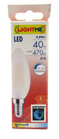 Lightme Led Leuchtmittel Kerze E14 4,8W=40W 470Lm Warmweiß Dimmbar 2700K 852666