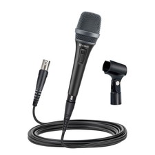 AC-900S XLR Wired Vocal Microphone Dynamic Supercardioid Mic with Dual-Engi...