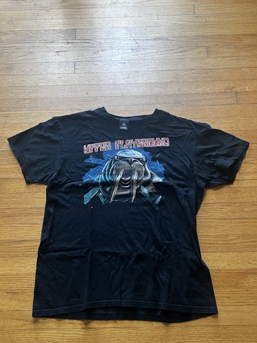Upper Playground, Blackout T Shirt, Streetwear, Large, Used, Mink One