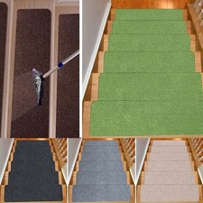 Floor Protector for Stairs Non Slip Solid Wood Carpet Stair Treads Washing Mat