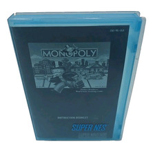 Monopoly Super Nintendo SNES Video Game Case Manual