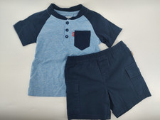 NWT Levi  s Boys 2 Piece Set Shorts and Shirt Size 3T