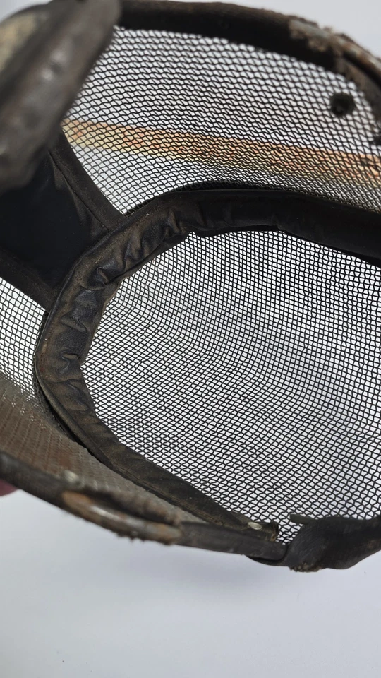 Máscara de alambre de malla de esgrima Castello de colección casco protector facial completo medieval LARPING Foto 4 de 4