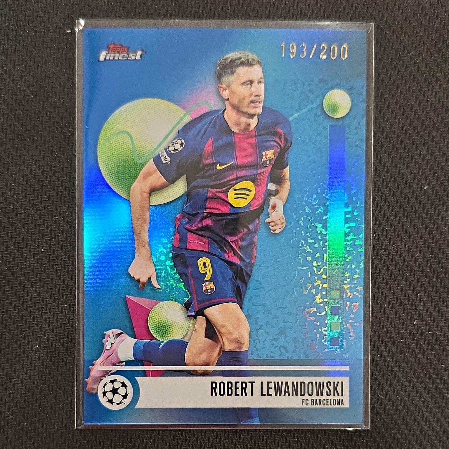 Topps 2026 Finest Robert Lewandowski FC Barcelona #99 UCL 193/200
