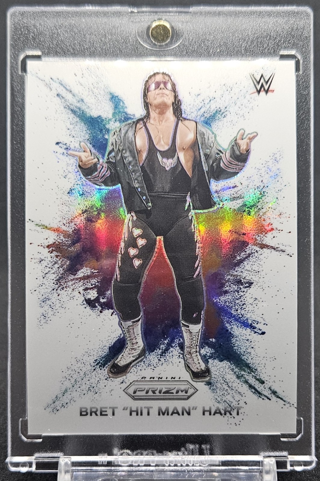 2024 Prizm WWE BRET "HIT MAN" HART Color Blast SSP HOF