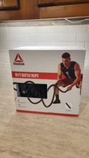 1.5"/2" Reebok Battle Rope Gym Workout Strength Exercise Training Rope, 18Ft