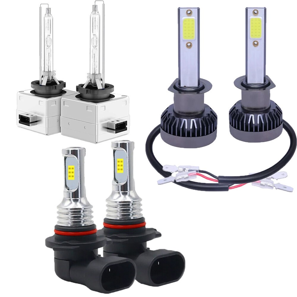6000K LED Headlight Hi-Lo Beam Fog Light Bulbs For 2007-2014 Cadillac Escalade