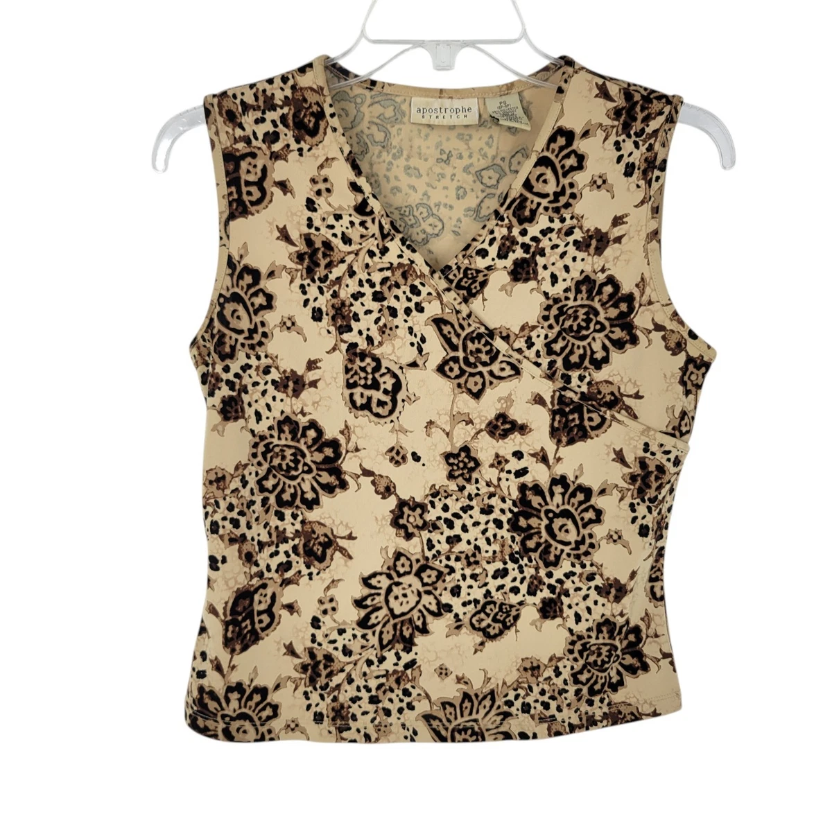 Jessica London Women's Plus Size Stretch Cotton Shirred Tank