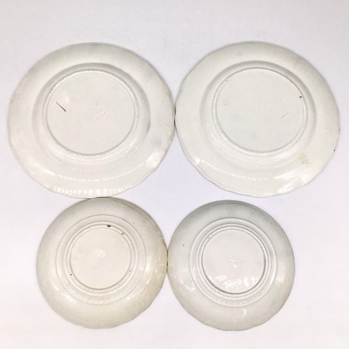 Antique Adams Dishes with Scalloped Edges, Hand Painted Leaves & Berries - Picture 4 of 11