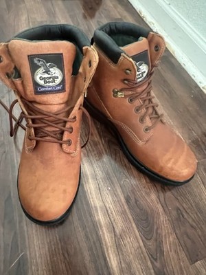 Georgia Men's Farm Ranch Waterproof Lace Up Work Boots Brown G6503 Size 11.5