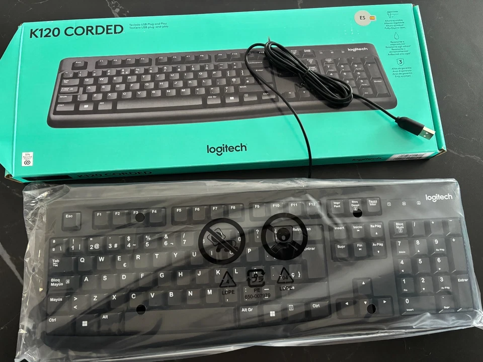 keyboard logitech k120 spanish layout qwerty - Image 3 of 4
