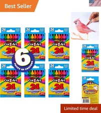 Durable Washable Crayons Set - 144 Assorted Colors for Classroom Creativity