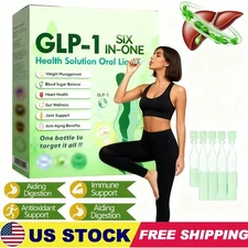 GLP-1 SIX-in-ONE Health Solution Oral Liquid, Advanced Body Care Liquids Drop US