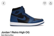 Size 10 - Jordan 1 Retro OG High Dark Marina Blue for sale online