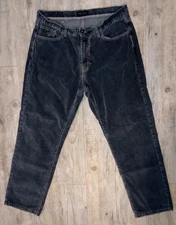 Scott Barber Corduroy Pants Mens 36 (Fit 35x29) Grey Straight Made In Italy