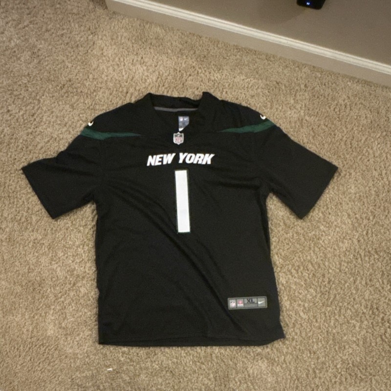 Nike New York Jets Gardner #1 Black NFL Football Jersey, Size XL
