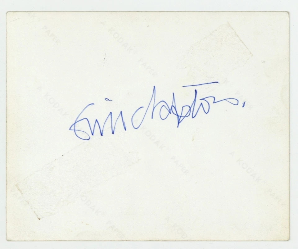 Foto de concierto de Eric Clapton firmada a mano 1968 Cream Filmore San Francisco Baker Foto 4 de 4