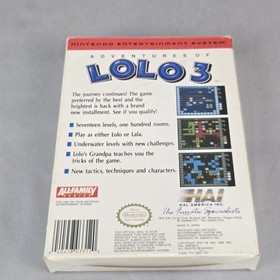 Adventures of Lolo 3 NES Nintendo 1991 CIB Box Manual Authentic Original