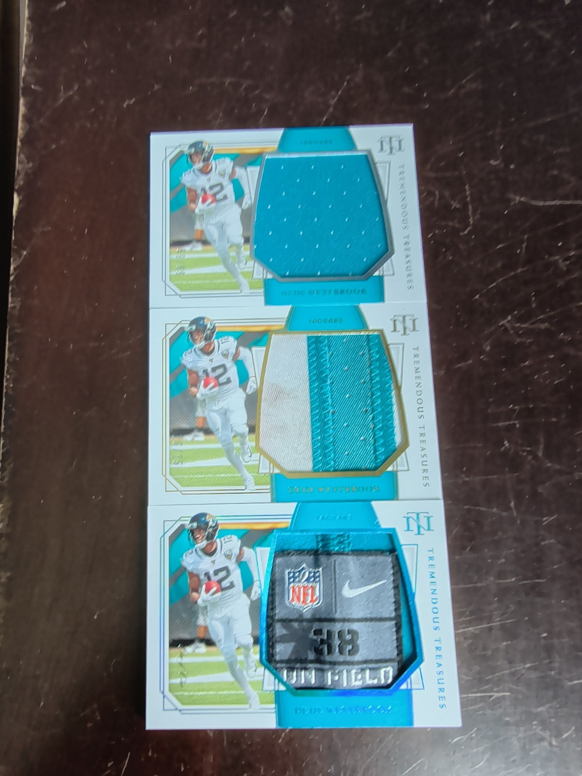 2019 Panini National Treasures Dede Westbrook NFL Logo #1/1 Lot Of 3 Jaguars view 1