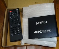 Media Player with 2 in 1 Out HDMI Switch Function, 2 Port HDMI Switcher 4K@30