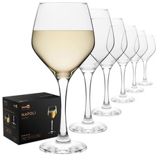 Red White Wine Glasses Large Box of 6- 330ml Bouquet Stemmed Goblet Glassware UK