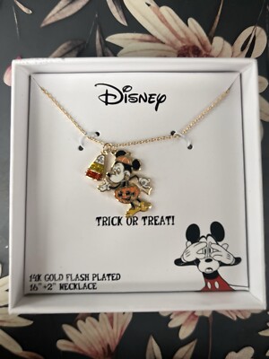 Disney Trick or Treat Halskette mit Mickey Mouse und Zuckermais - Neu im Karton