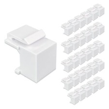 30pack Blank Keystone Jack Inserts For Keystone Wall Plate And Patch Panel White