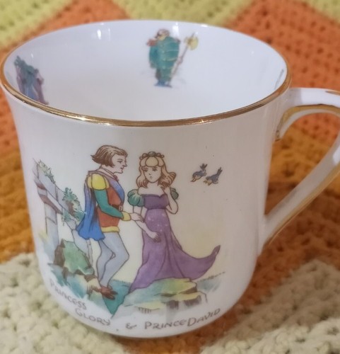 Hammersley Knochen China Tasse Becher Prinzessin Ruhm & Prinz David Gullivers Reisen