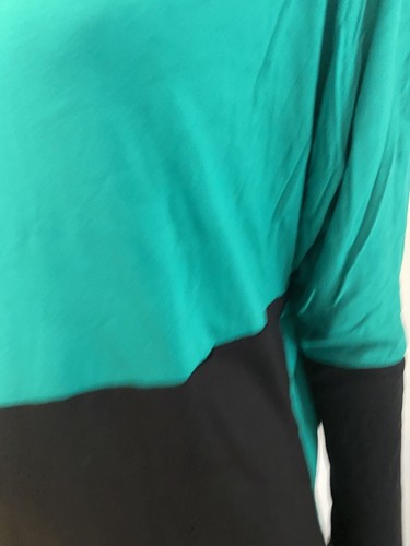 Camiseta Influence Top Talla 8 10 12 y 14 Color Verde Bloque Dobladillo Inmersión Retro LR35 - Imagen 5 de 12