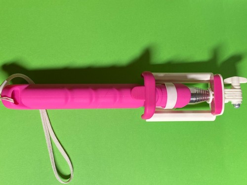 Selfie Stick Portable Télécommande Bluetooth Extensible pour iPhone Samsung Rose - Photo 3 sur 3