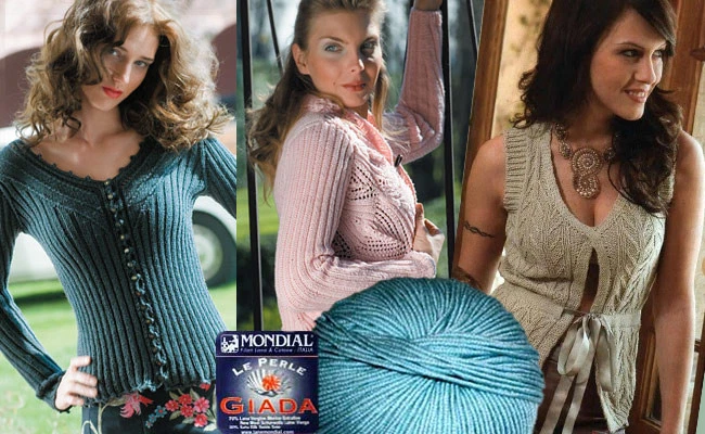 GIADA MONDIAL feinste deluxe Merino-Seide Wolle Merinowolle Silk Seta Soie 754 - Bild 2 von 3