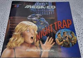 SEGA MEGA CD NIGHT TRAP ⭐⭐⭐ BOXED COMPLETE WITH MANUAL RARE GAME ⭐⭐⭐