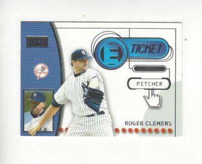 2000 SkyBox E-Ticket #ET13 Roger Clemens Yankees