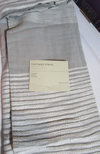 2 West Elm Textured stripe drapes platinum 48 108 curtains New w tag refolded