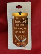 Psalms 118:24 Gold Metal Inspirational Bookmark Exclusively By Roman, Inc