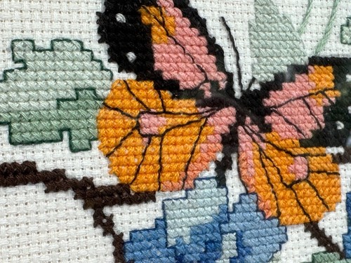 Butterfly Monarch Finished Cross Stitch Professionally Framed Butterflies - Picture 23 of 23