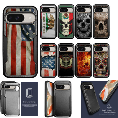 For [Pixel 9 PRO XL][HYBRID ARMOR][Dual Two Piece Case]Shock Cover