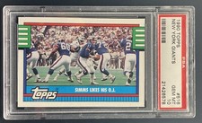 1990 Topps Giants Team Phil Simms Ottis Anderson #516 PSA 10