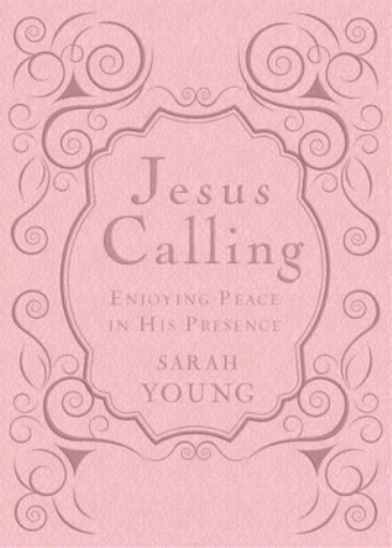 Sarah Young Jesus Calling, Pink Leathersoft, with Scriptu (Rilegato in ecopelle)