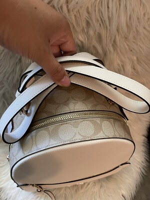 Coach Backpack Signature Jordyn Purse Shoulder Bag 76622 Light 