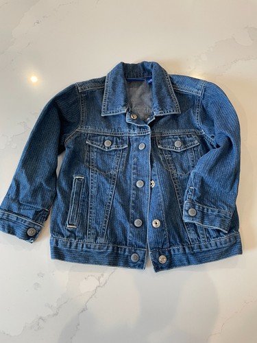 Genuine Kids by OSHKOSH Jeans Jacket Size 4 Denim Cotton Trucker Boys Girls
