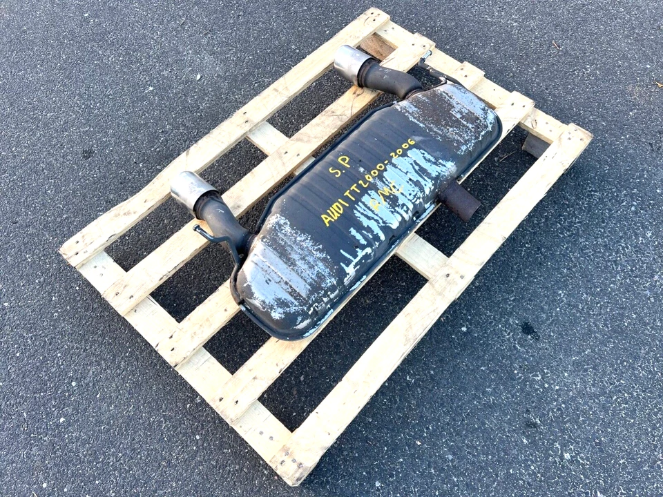 AUDI TT QUATTRO 2000-2006 1,8 L 225 HP SILENCIADOR ESCAPE TRASERO DOBLE TUBO OEM Foto 4 de 4